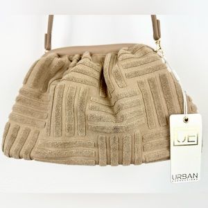 NWT Urban Expressions Winnie Terry Cloth Taupe Clutch Handbag The Buckle